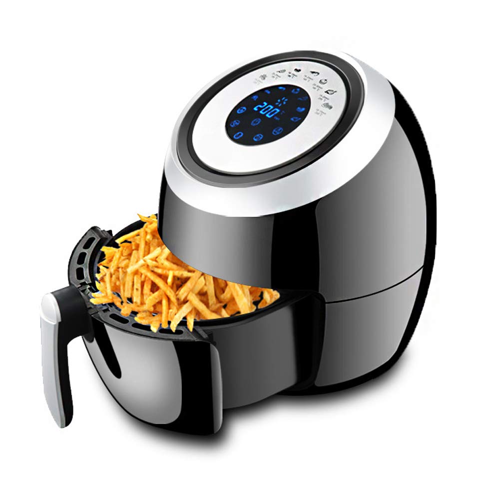 **5.8 Quart Air Fryer Max XL - 1700W Oil Free Electric Air Fryer Oven with LED Digital Touchscreen, 7 Presets & Nonstick Basket - Perfect for Roasting, Baking & Frying - ETL Certified (Includes 100 Recipes)**    **Ideal for:** Healthy cooking, quick meals, crispy fries, roasted chicken, and guilt-free fried snacks.