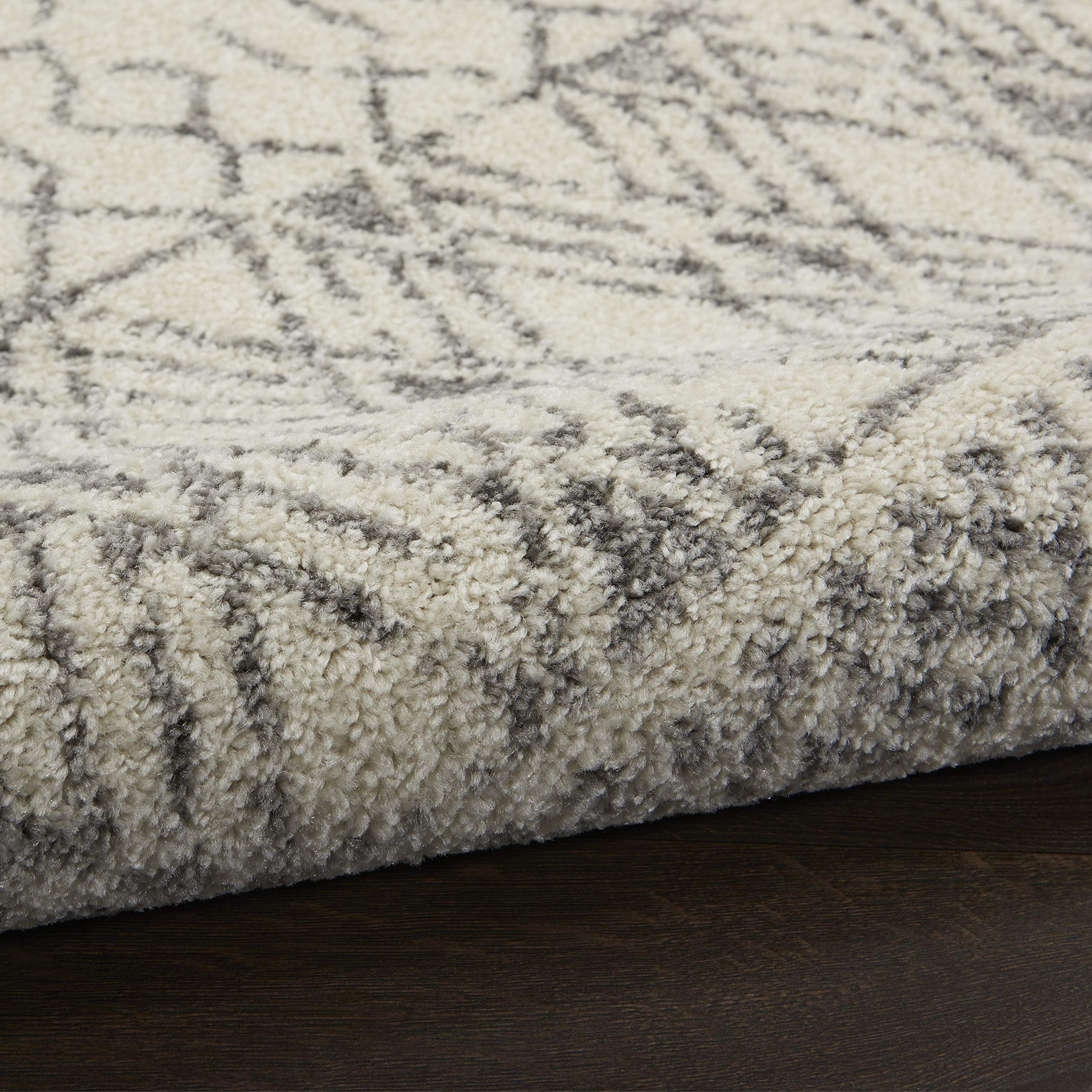 Nourison Passion Geometric Ivory/Grey 3'9