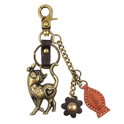 Stylish Chala Handbags Slim Cat Keychain - Cute & Durable Cat Keyring for Women, Perfect for Handbags, Backpacks & Gift Giving