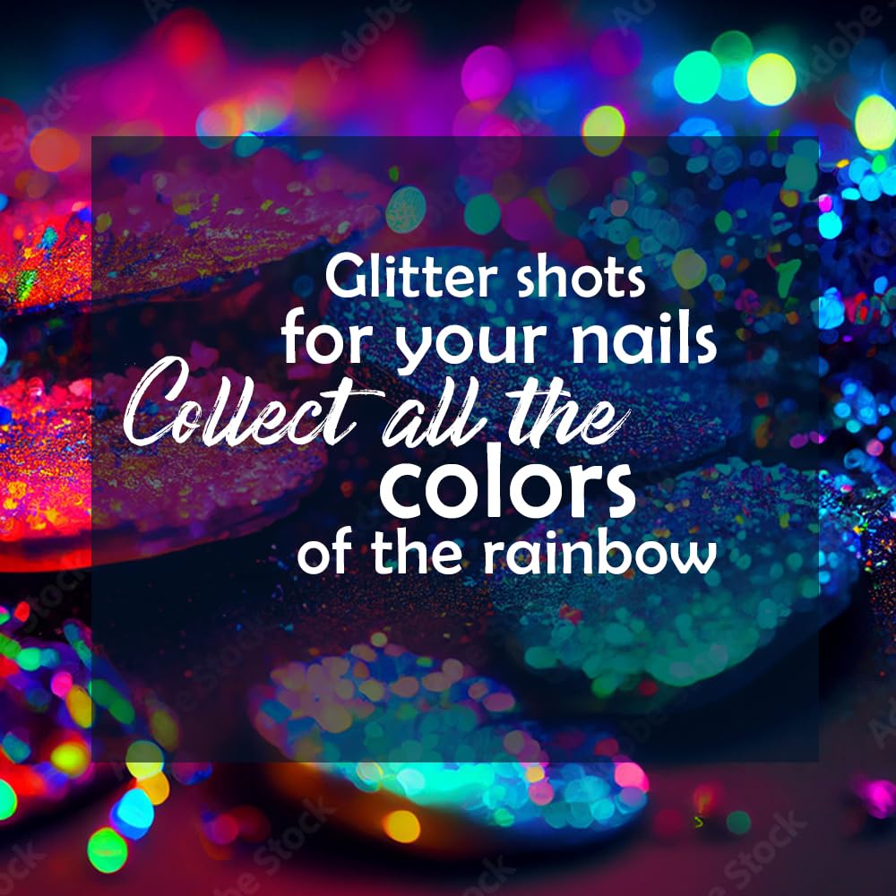 PERPAA Glitter Nail Polish Set - UV LED Gel Polish for Nail Art, 5ml Each (Turquoise, Lavender, Baby Pink) - Long Lasting & Easy to Apply, Perfect DIY Manicure Gift for Women & Girls - Home Spa, Parties, Weddings & Special Occasions