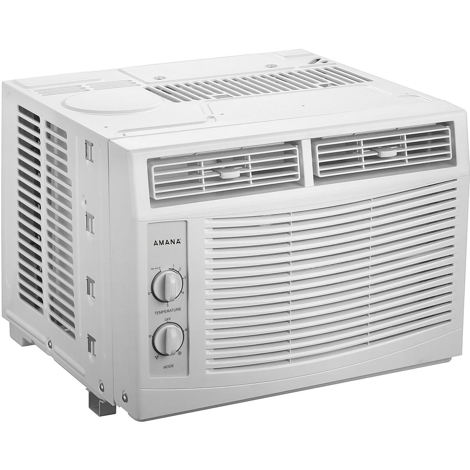 Amana 5000 BTU 115V Window Air Conditioner with Mechanical Controls - Compact Cooling for Small Rooms, Bedrooms & Offices - White