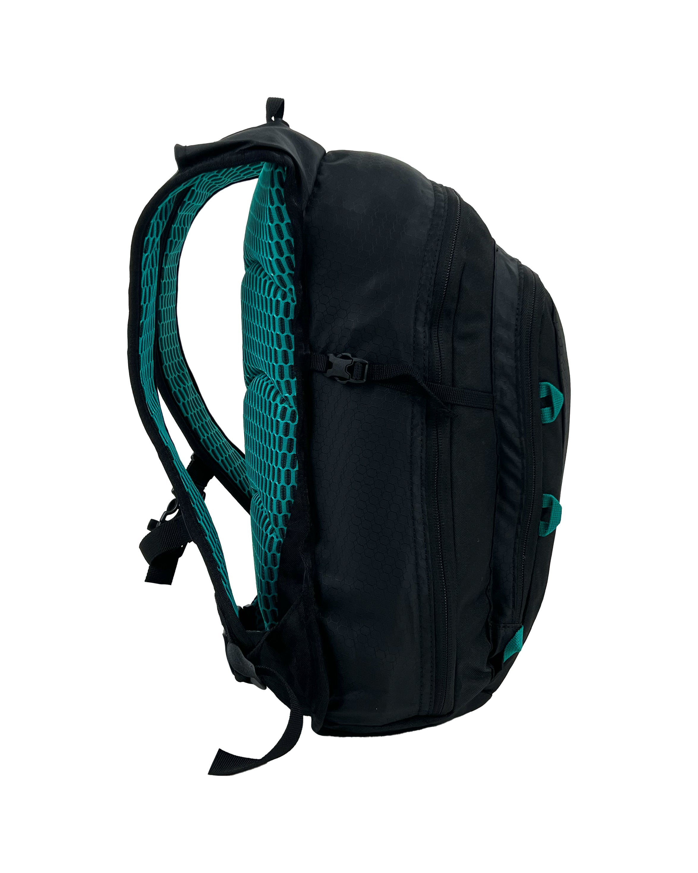 Black Wolf Tomaree 12L Backpack - Lightweight Hiking Daypack for Men & Women, Water-Resistant Outdoor Backpack for Travel, Camping, and Daily Commute - Jet Black
