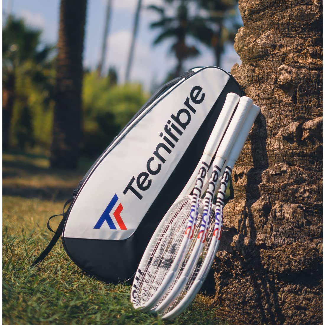 Tecnifibre Tour Endurance Tennis & Squash Bag (RS, White, Navy) - Waterproof, UV-Resistant Sports Bag for Tennis & Squash Players (RackPack, 15R, 12R, 6R, Backpack) - Perfect for Tournaments, Training & Travel