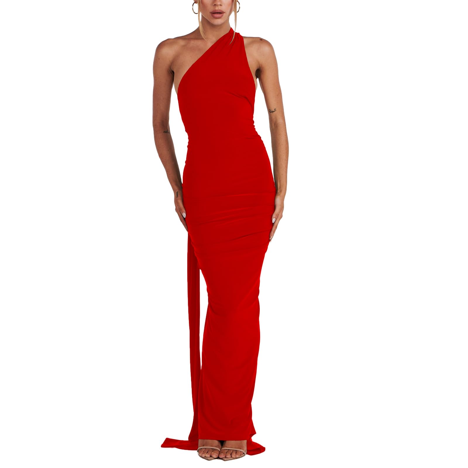 Sexy Backless Maxi Dress for Women - Elegant Sleeveless Open Back Bodycon Party Dress for Night Out, Cocktail & Special Occasions | Perfect for Date Night, Club & Evening Events