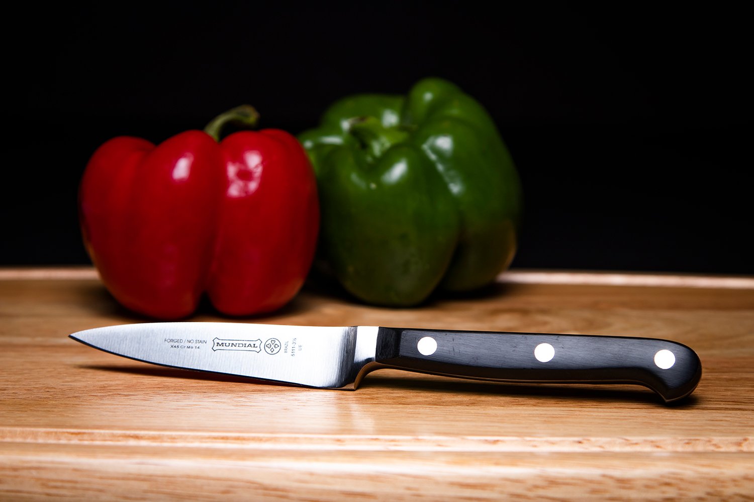 5100 Series 3-Piece Starter Set - Premium Black Kitchen Knives Set for Home Chefs | Perfect for Slicing, Dicing & Meal Prep