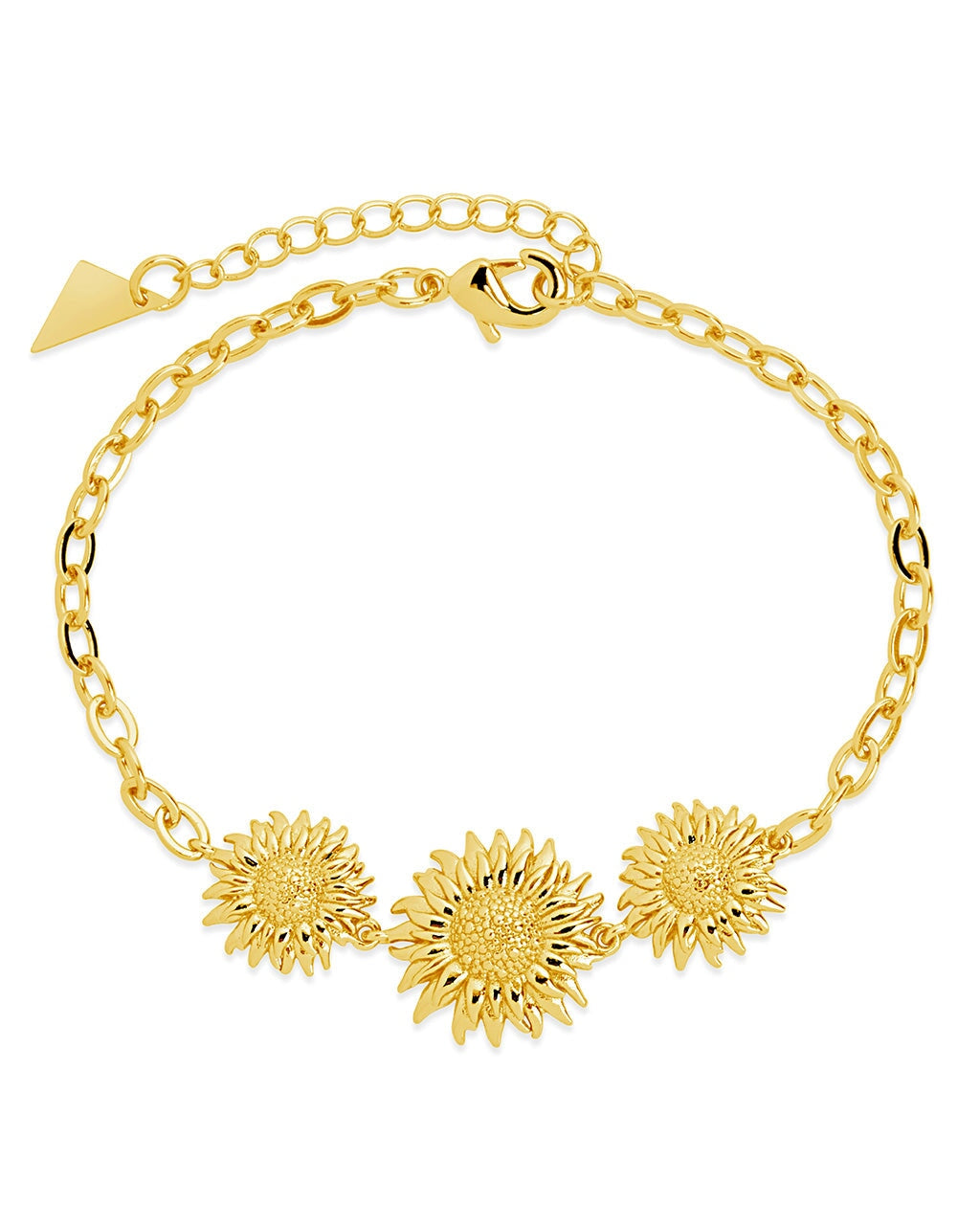 Solaris Sunflower Chain Bracelet for Women - Dainty Gold Plated Floral Jewelry Gift for Her - Perfect for Everyday Wear, Parties & Special Occasions