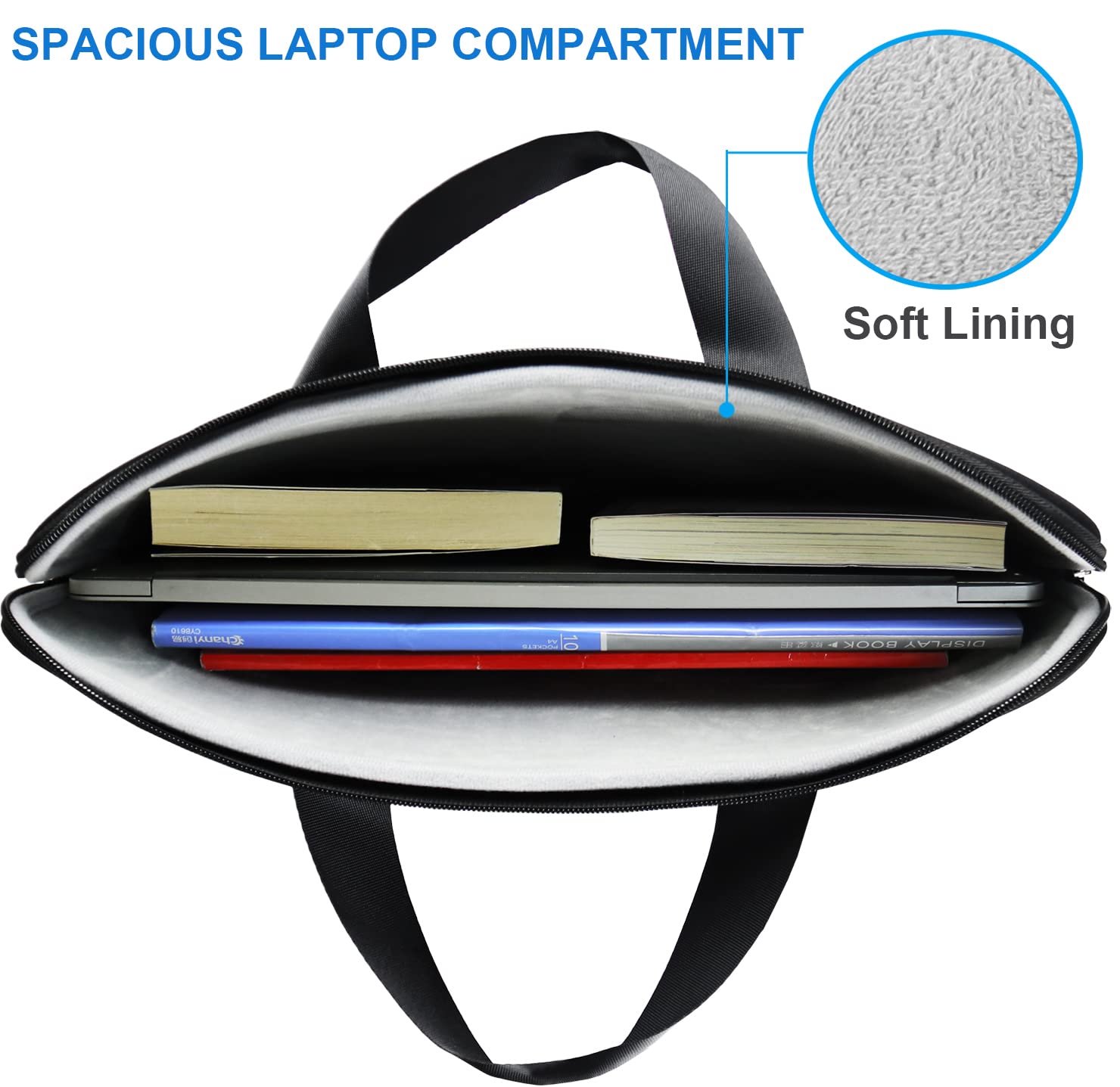 Premium 15.6 Inch Laptop Sleeve Case - Shockproof Protective Cover for 15-15.6
