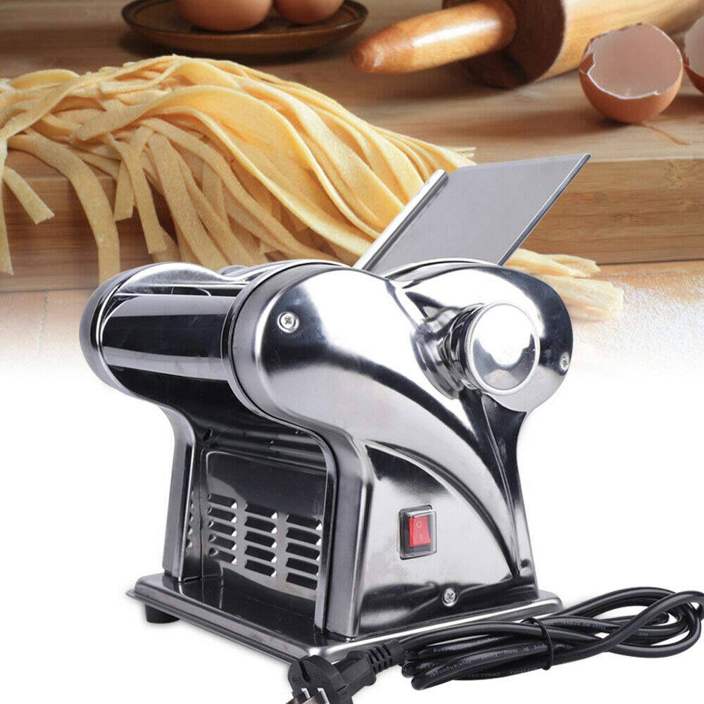 Automatic Electric Pasta Maker Machine - 110V 135W Stainless Steel Noodle Maker with Adjustable Speed for Fresh Homemade Pasta | Perfect for Italian Cuisine, Family Dinners & Restaurant Use