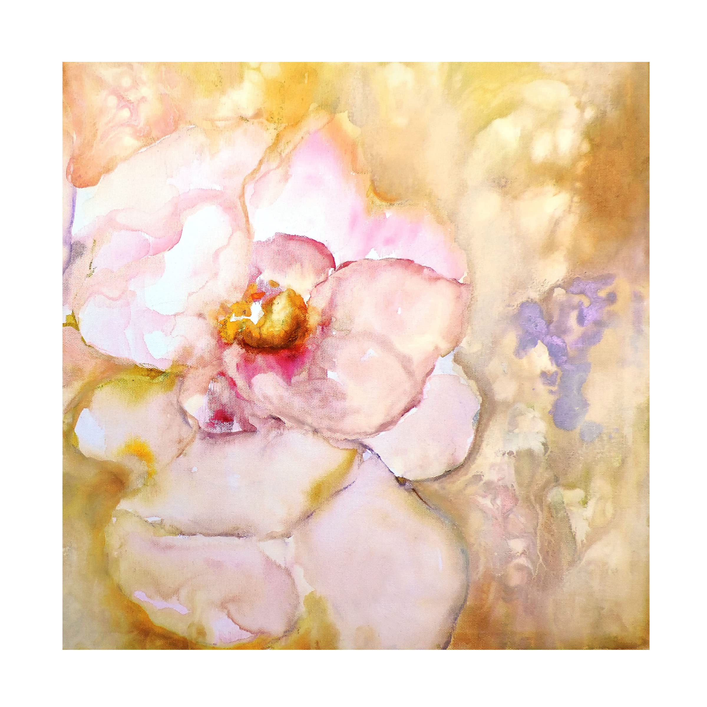 Trademark Fine Art 'Dulzural II' by Leticia Herrera - 35x35 Inch Stretched Canvas Wall Art - Modern Abstract Painting for Living Room, Bedroom & Office Decor