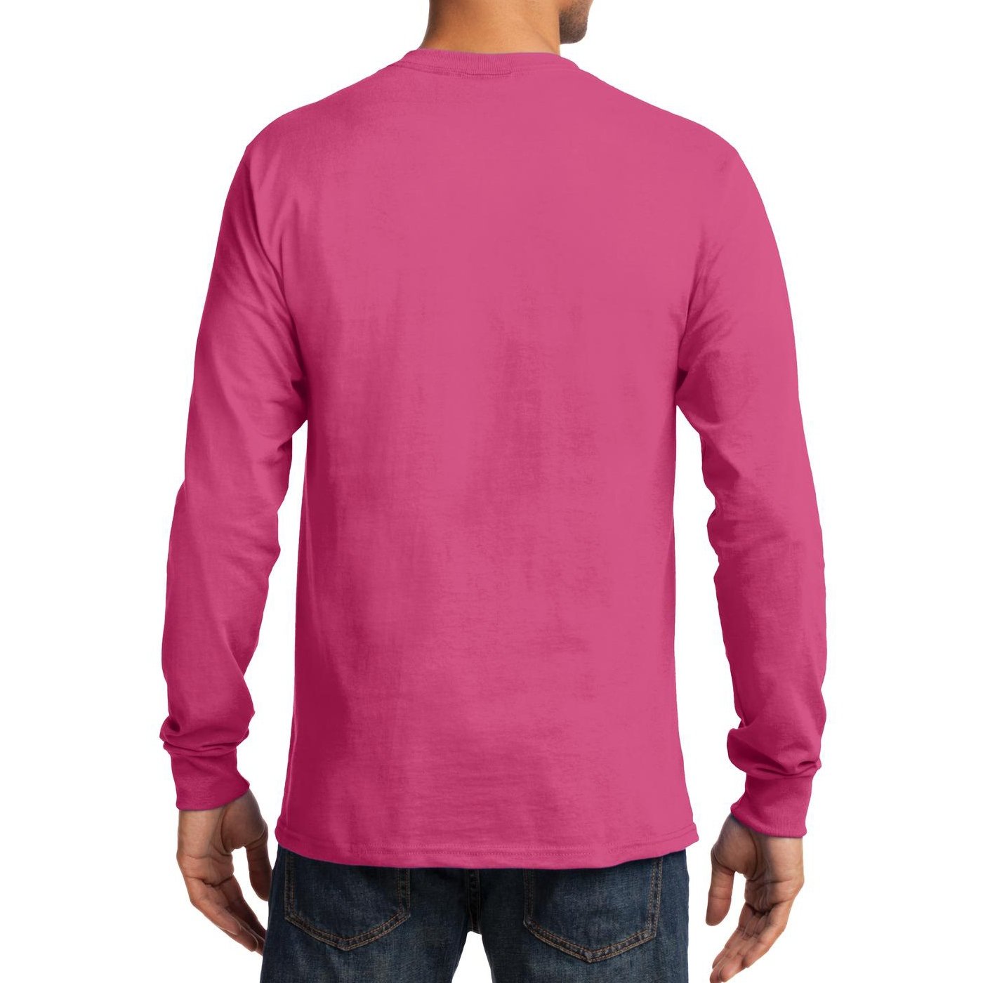 Premium Men's Long Sleeve Essential T-Shirt - Soft Cotton Basic Tee for Casual Wear, Layering & Everyday Comfort