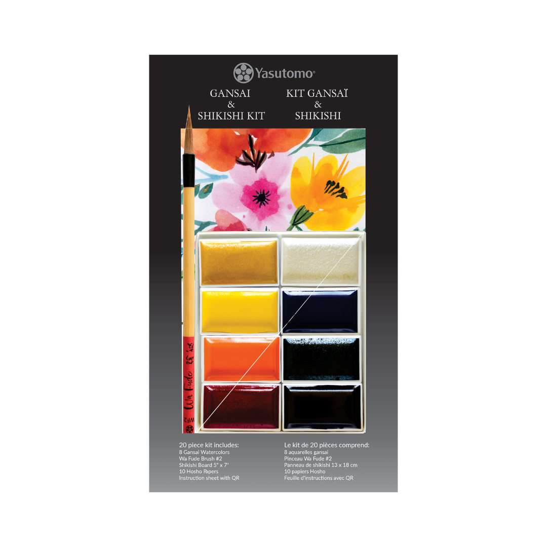 Premium Gansai Watercolor & Shikishi Board Art Kit - Japanese Traditional Painting Set for Artists & Beginners - Perfect for Watercolor Painting, Calligraphy & DIY Craft Projects