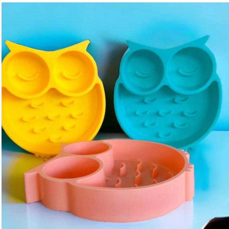PSK PET MART Slow Feeder Bowl for Cats & Dogs - Interactive Puzzle Feeder Toy to Prevent Choking, Stop Fast Eating - Non-Slip Silicone Pet Dish for Puppy & Kitten - Perfect for Mealtime Fun & Mental Stimulation