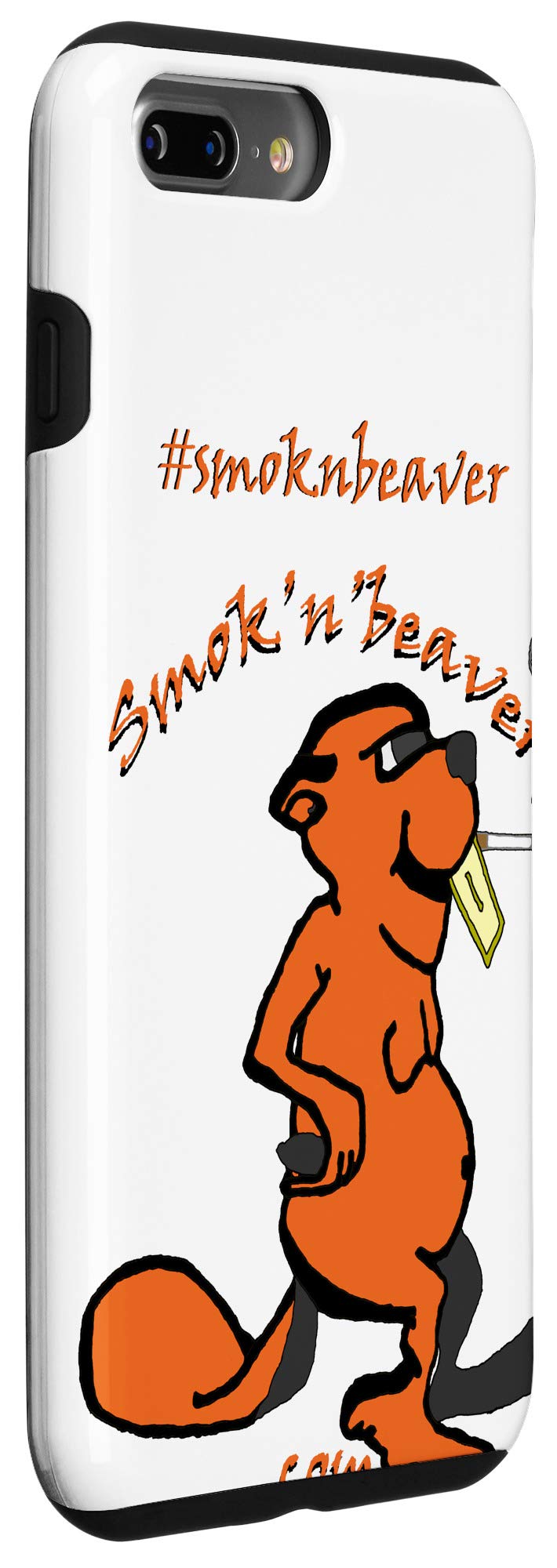 iPhone 7 Plus/8 Plus Smok'n'Beaver Phone Case - Durable Protective Cover for Everyday Use | Perfect for Work, Travel & Outdoor Activities