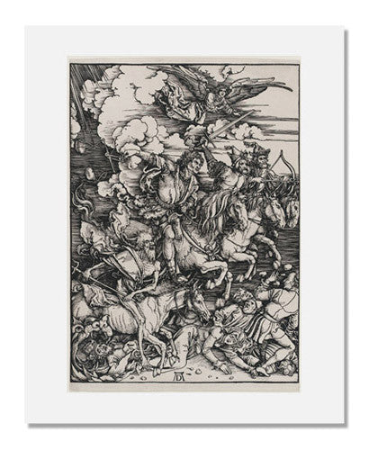 Albrecht Dürer The Four Horsemen of the Apocalypse - Famous Renaissance Woodcut Art Print - Perfect for Home Decor, Office Wall Art & Gift for Art Lovers