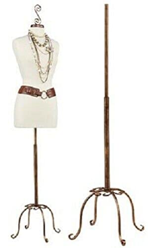 Professional Dressmaker Form - Adjustable Female Mannequin for Seamstresses & Tailors - Jersey Dress Form in Off-White - Perfect for Fitting, Alterations & Fashion Design at Home or Studio