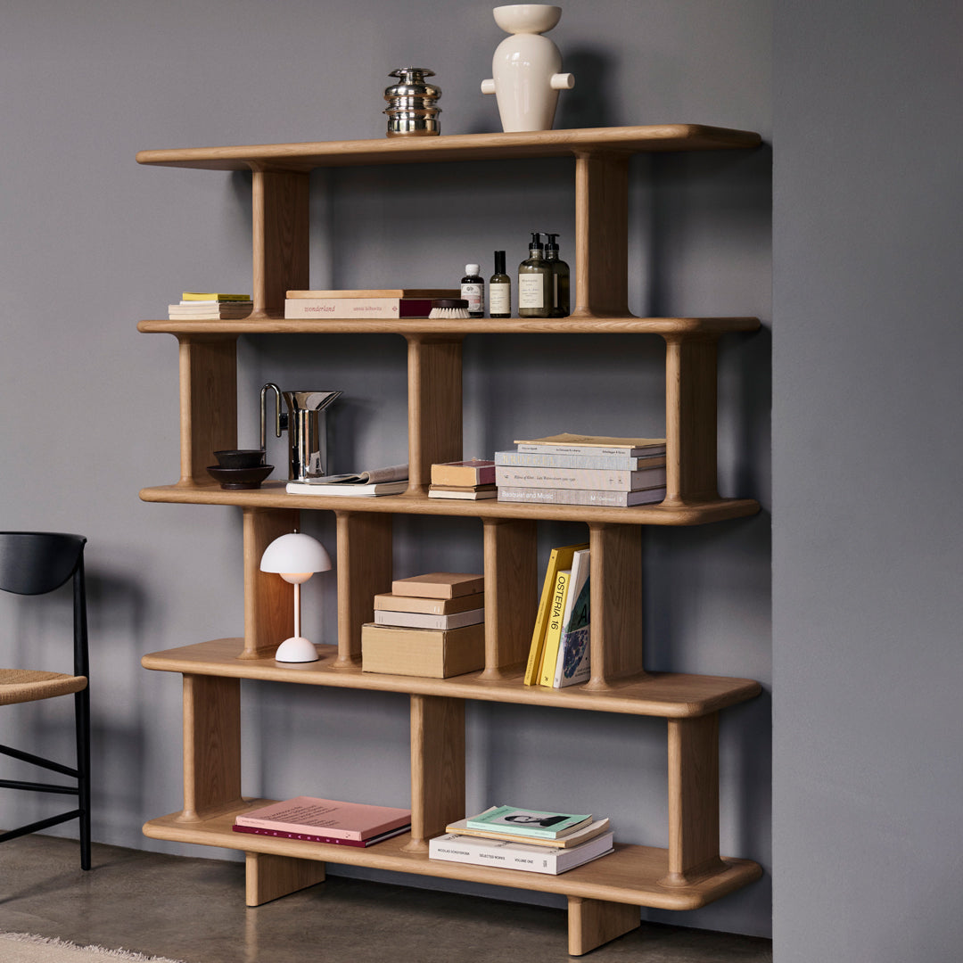 Archivo JH45 Standing Shelf - Modern Wooden Bookshelf for Home & Office Organization - Perfect for Living Room, Bedroom, or Office Storage