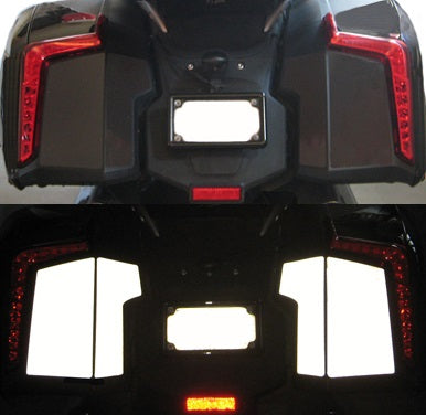 MotoEquip K1600B Motorcycle Saddlebag Reflective Safety Kit - High Visibility for Night Riding & Road Safety