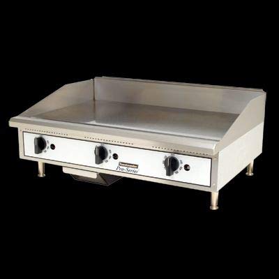 Toastmaster TMGT36 36-Inch Commercial Stainless Steel Griddle for Gas Stove - Countertop Natural Gas Cooking Griddle for Restaurants, Diners & Home Kitchens - Perfect for Pancakes, Burgers & Breakfast Cooking