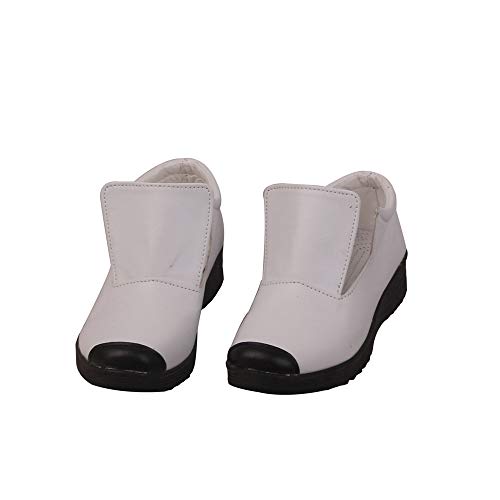 Women's White Cosplay Shoes for Halloween - Game Character Costume Footwear S008 - Perfect for Anime Conventions, Cosplay Events & Halloween Parties