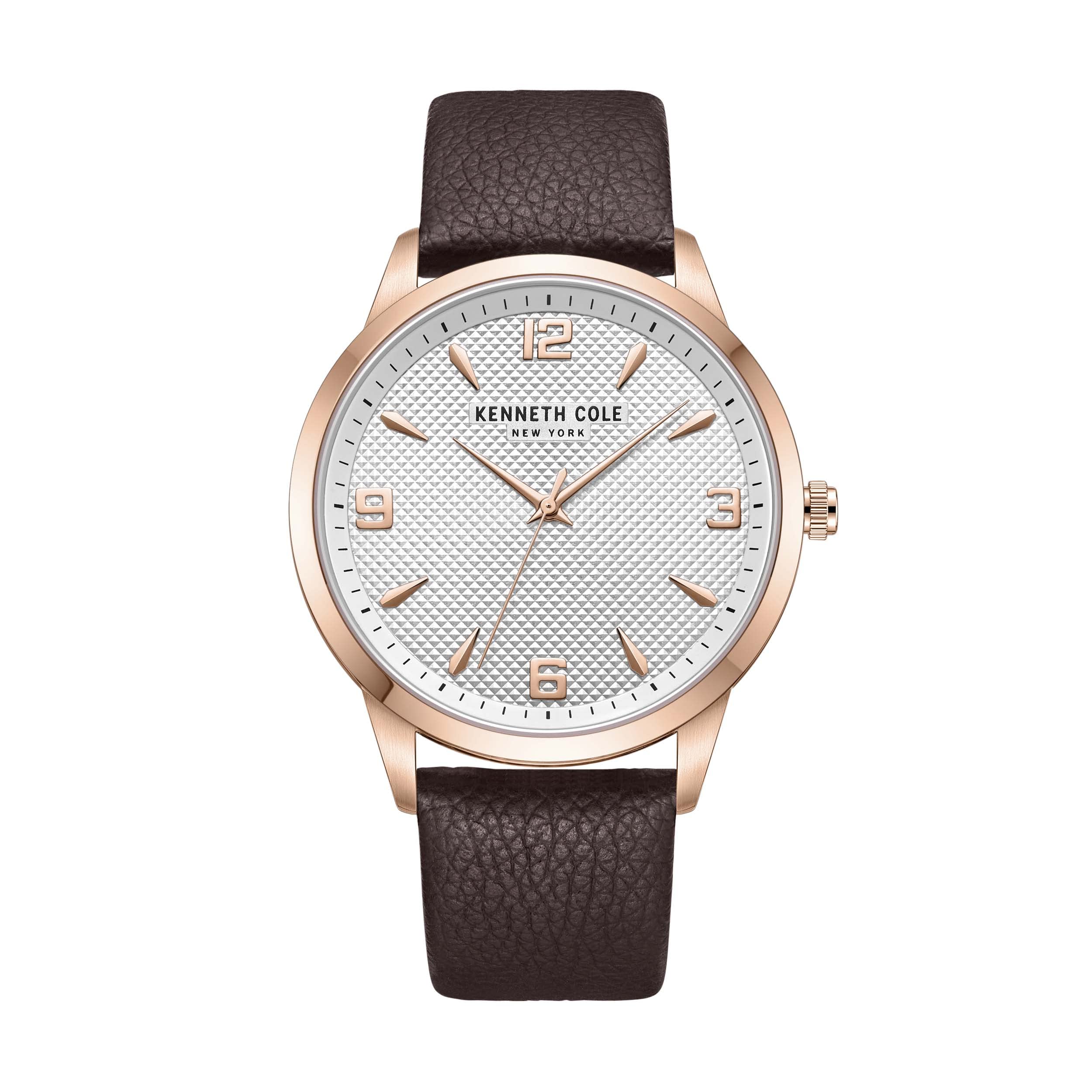 Kenneth Cole New York Men's 43mm Classic Stainless Steel Watch - Elegant Dress Watch for Business, Formal & Casual Wear