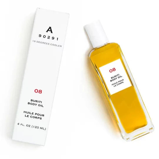 08 Buriti Body Oil - 100% Natural Hydrating & Nourishing Oil for Dry Skin - Perfect for Massage, After Shower & Daily Moisturizing