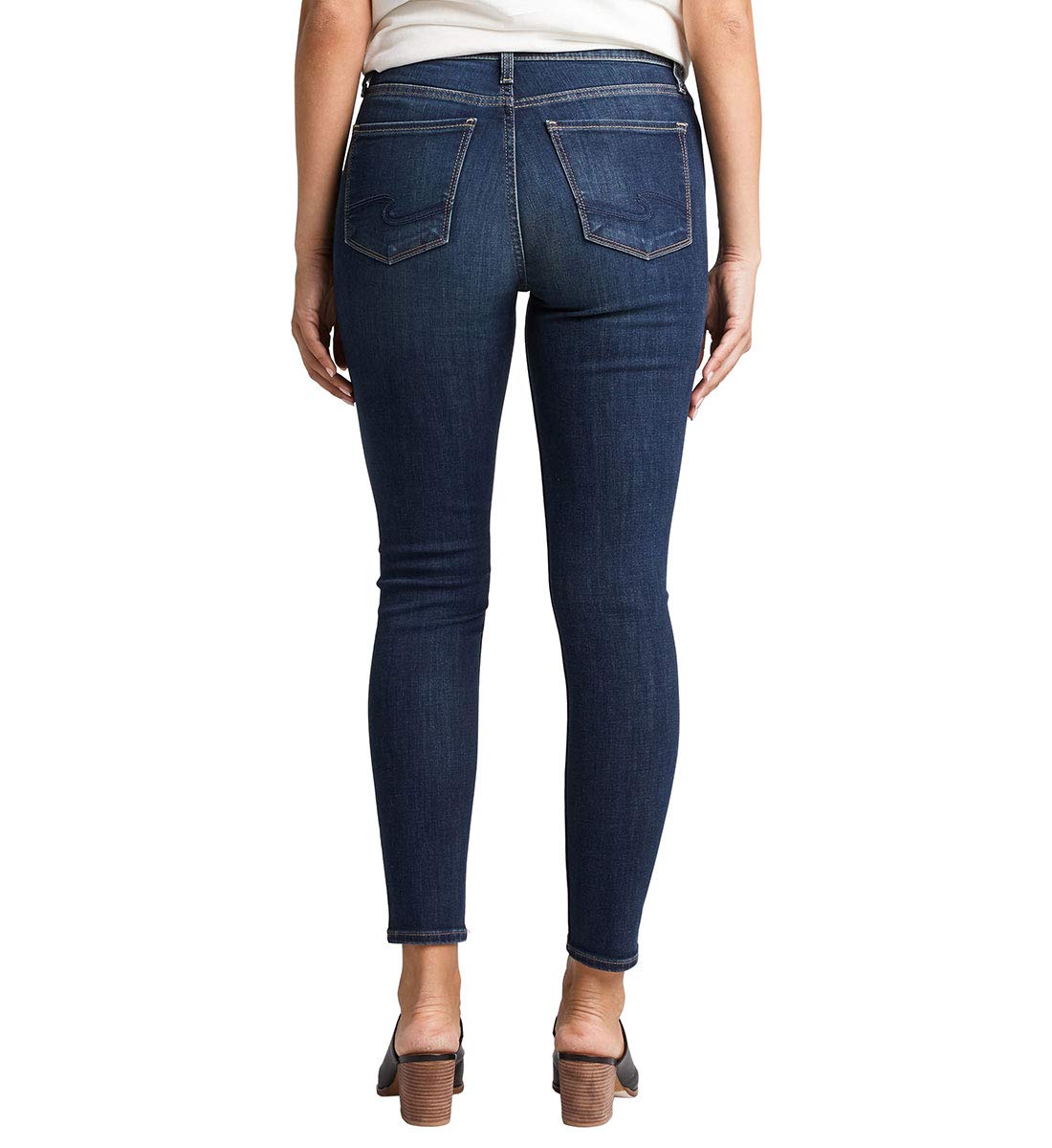 Silver Jeans Co. Women's Calley Skinny Jeans - High Waist Stretch Denim Pants for Everyday Wear | Casual, Work & Night Out Fashion