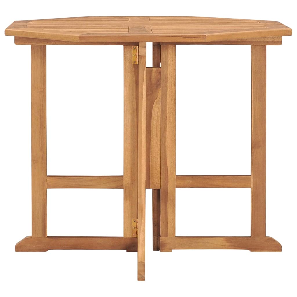 Foldable Teak Wood Outdoor Dining Table 35.4