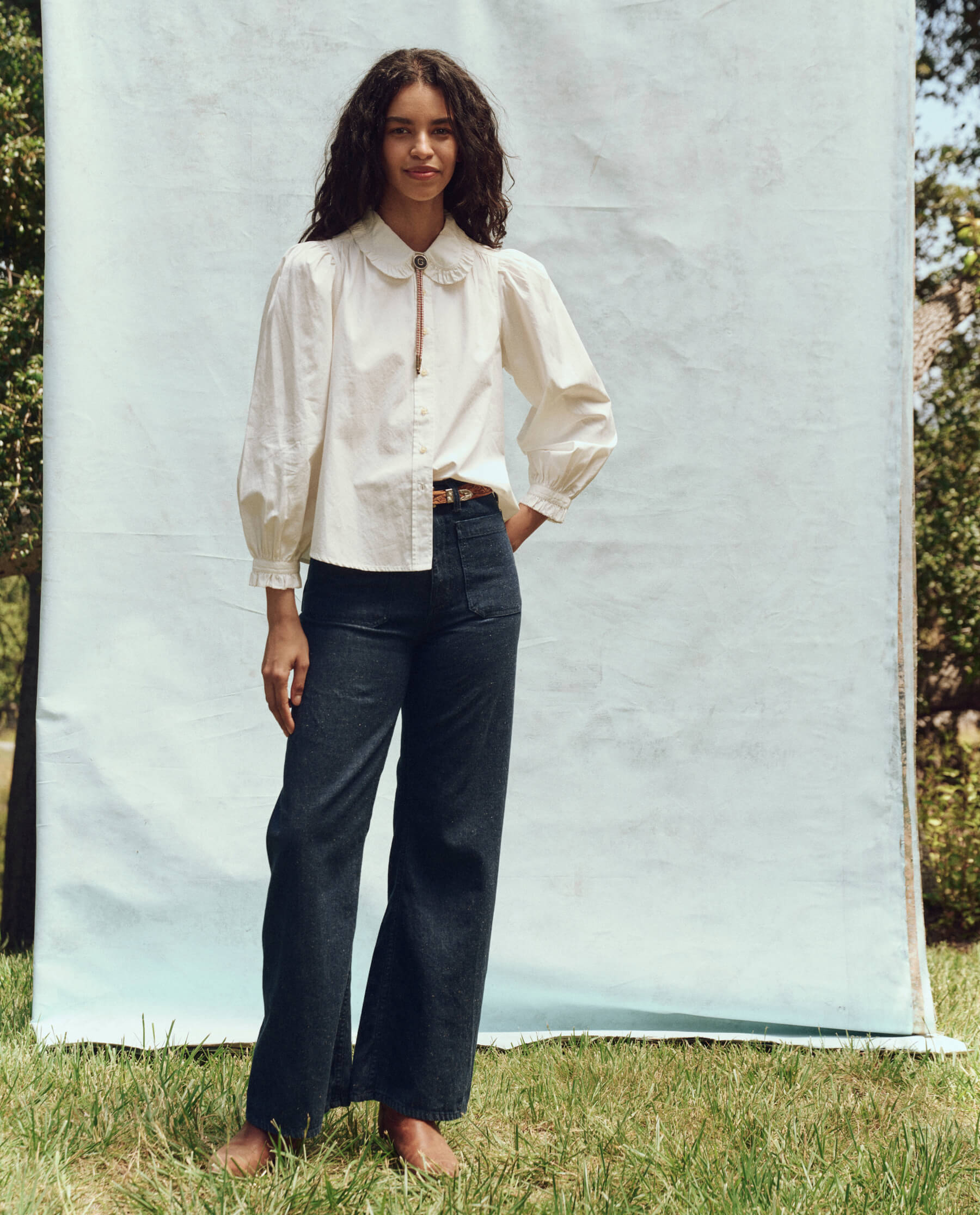 Hemingway Top - Women's Elegant White Blouse for Casual & Office Wear | Perfect for Summer Outfits & Professional Style