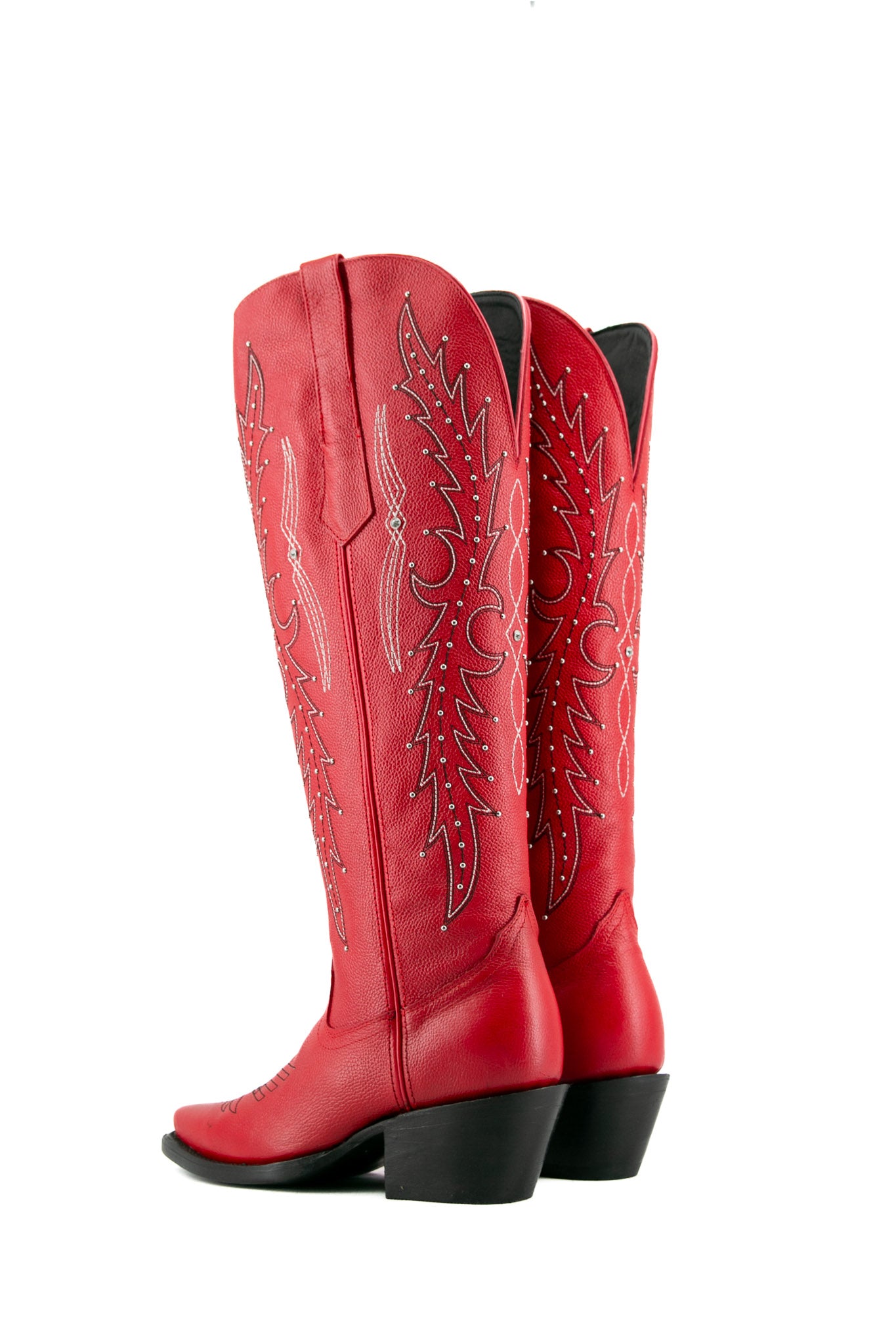 Paulina Women's Tall Wide Calf Cowgirl Boots - Comfortable Snip Toe Western Riding Boots for Country Dancing, Rodeo & Outdoor Activities