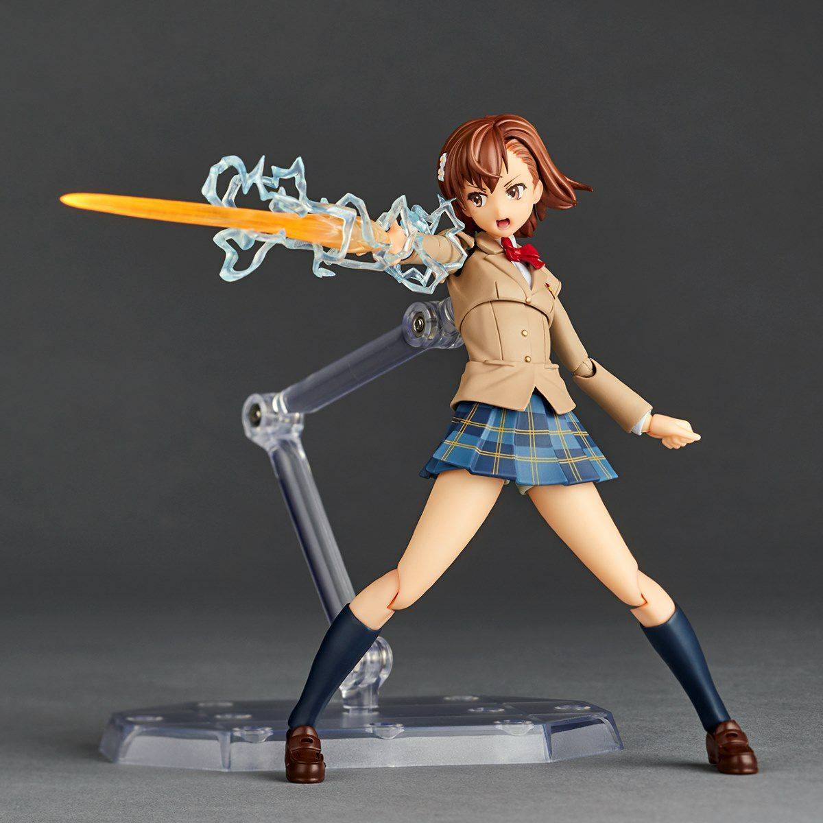 Amazing Yamaguchi Revoltech Action Figure - Mikoto Misaka Winter Uniform Ver. (NR043) | Highly Articulated Collectible for Anime Fans | Perfect for Display, Photography & Cosplay Inspiration