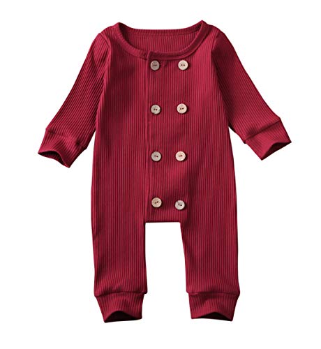 Wine Red Rompers