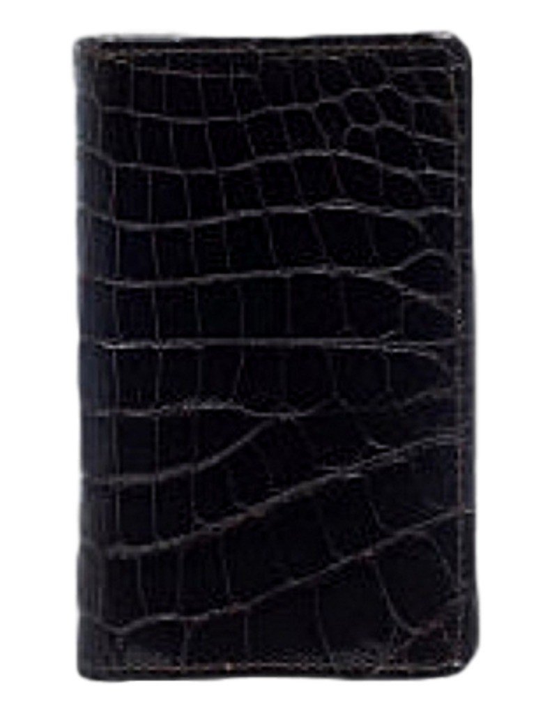 Premium Ferrini Alligator Leather Business Card Holder - 4.5