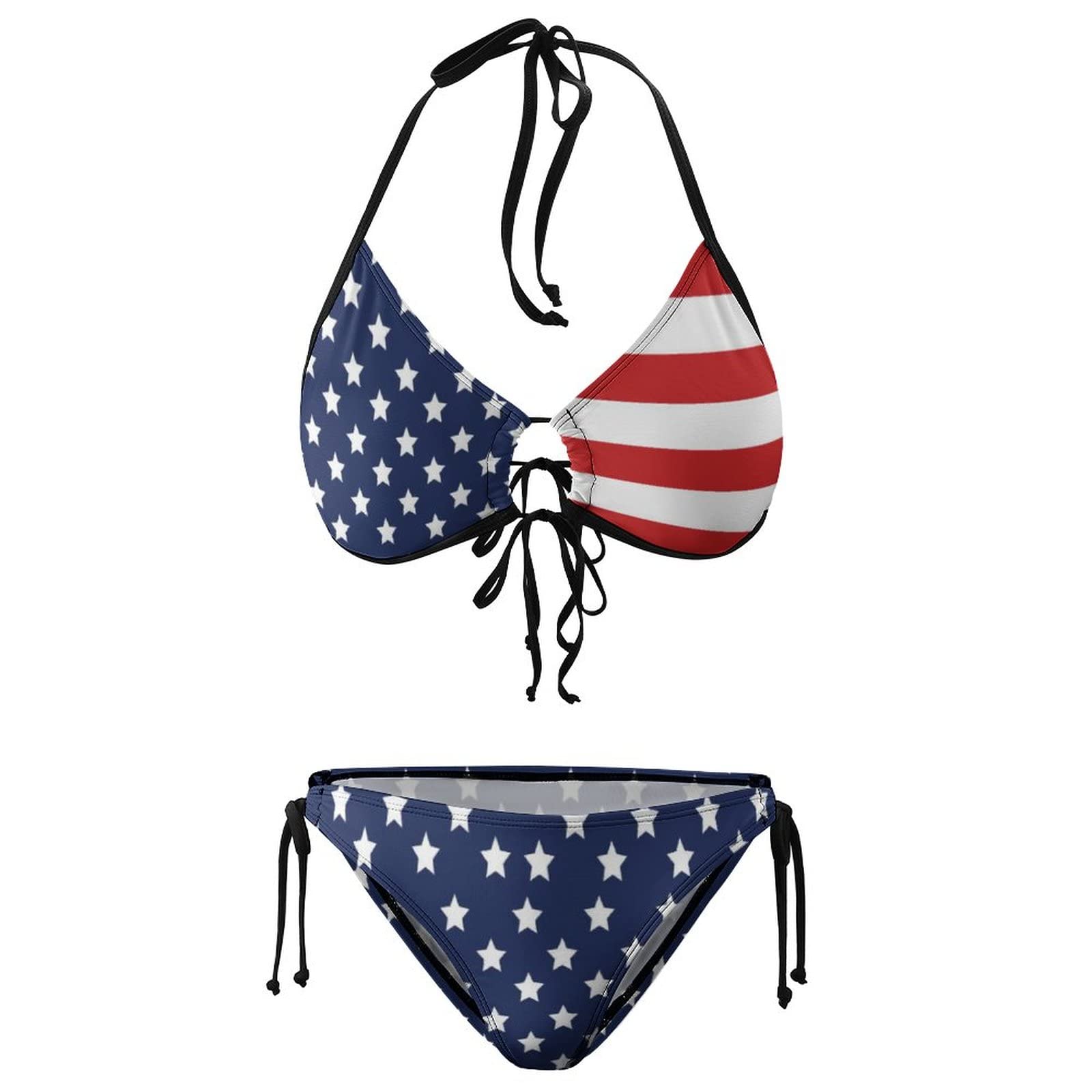 Custom Photo Bikini Set for Women - Personalized Two Piece Swimsuit with Your Design - Perfect for Beach Vacations, Pool Parties & Summer Getaways