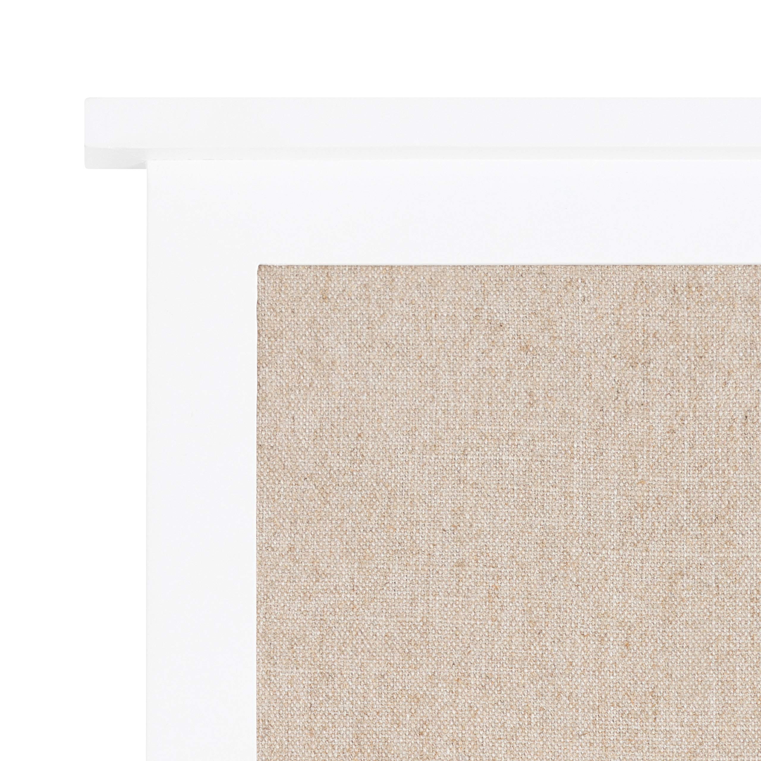 Kate and Laurel Stallard Wood Framed Wall Organizer with Fabric Pinboard - 24