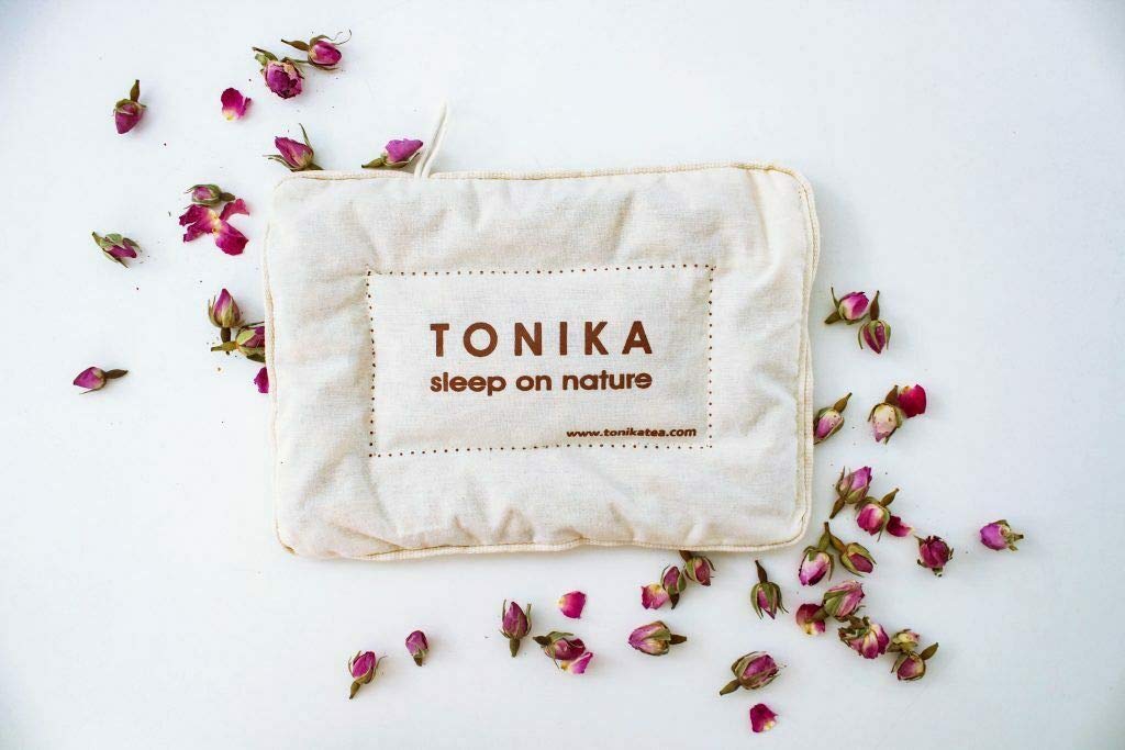 Tonika Aromatic Pillow with Bulgarian Rose Essential Oil - 20g for Relaxation & Healthy Sleep | Perfect for Stress Relief, Aromatherapy & Bedroom Decor
