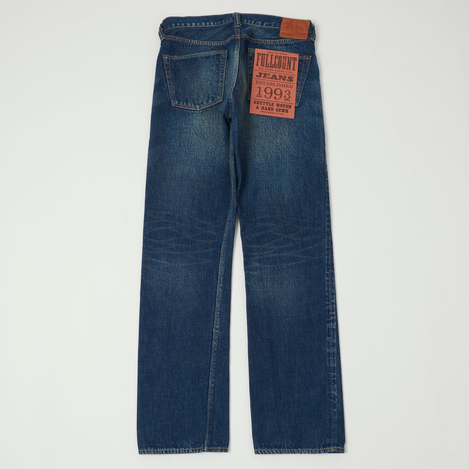 Full Count 1344 1108 More Than Real 13.7oz Regular Straight Jeans - Heavy Wash Denim Pants for Men | Perfect for Casual Wear, Work & Everyday Outfits