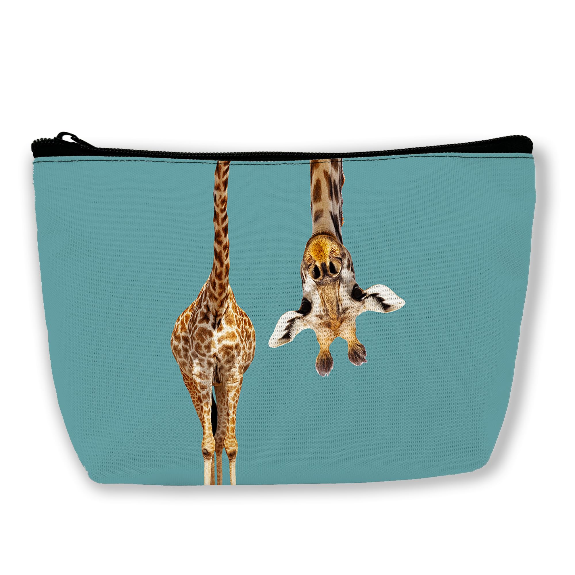 Funny Giraffe Makeup Bag for Women - Travel Cosmetic Organizer for Toiletries