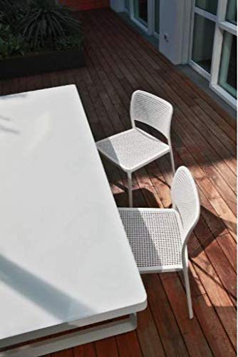 Kartell Audrey Chair by Piero Lissoni - Set of 2 - Powder-Coated Aluminum in Black/Sand - Modern Dining & Lounge Seating for Home & Office