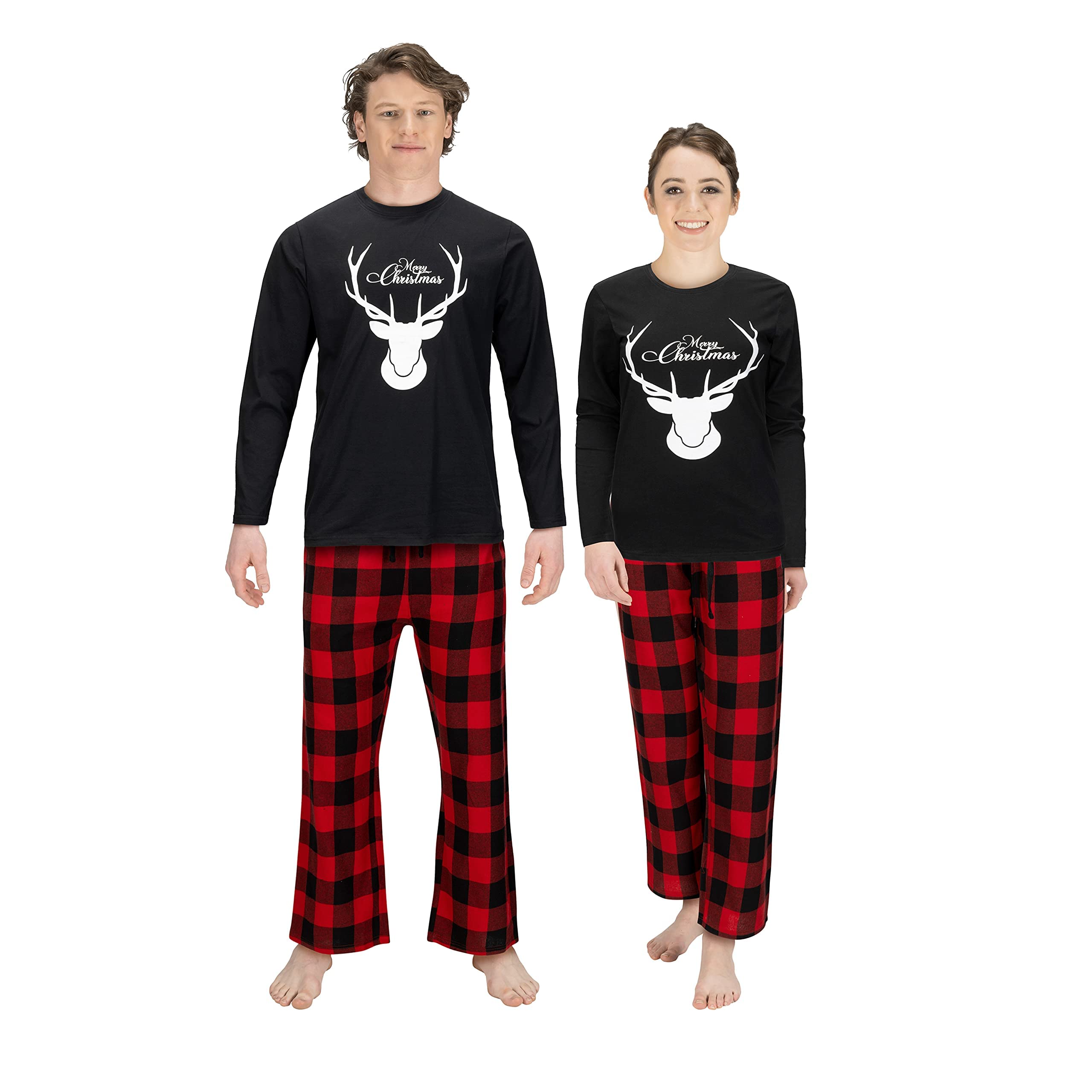 Buffalo Plaid Matching Pajama Sets for Couples & Family - Holiday Sleepwear for Christmas & Cozy Nights