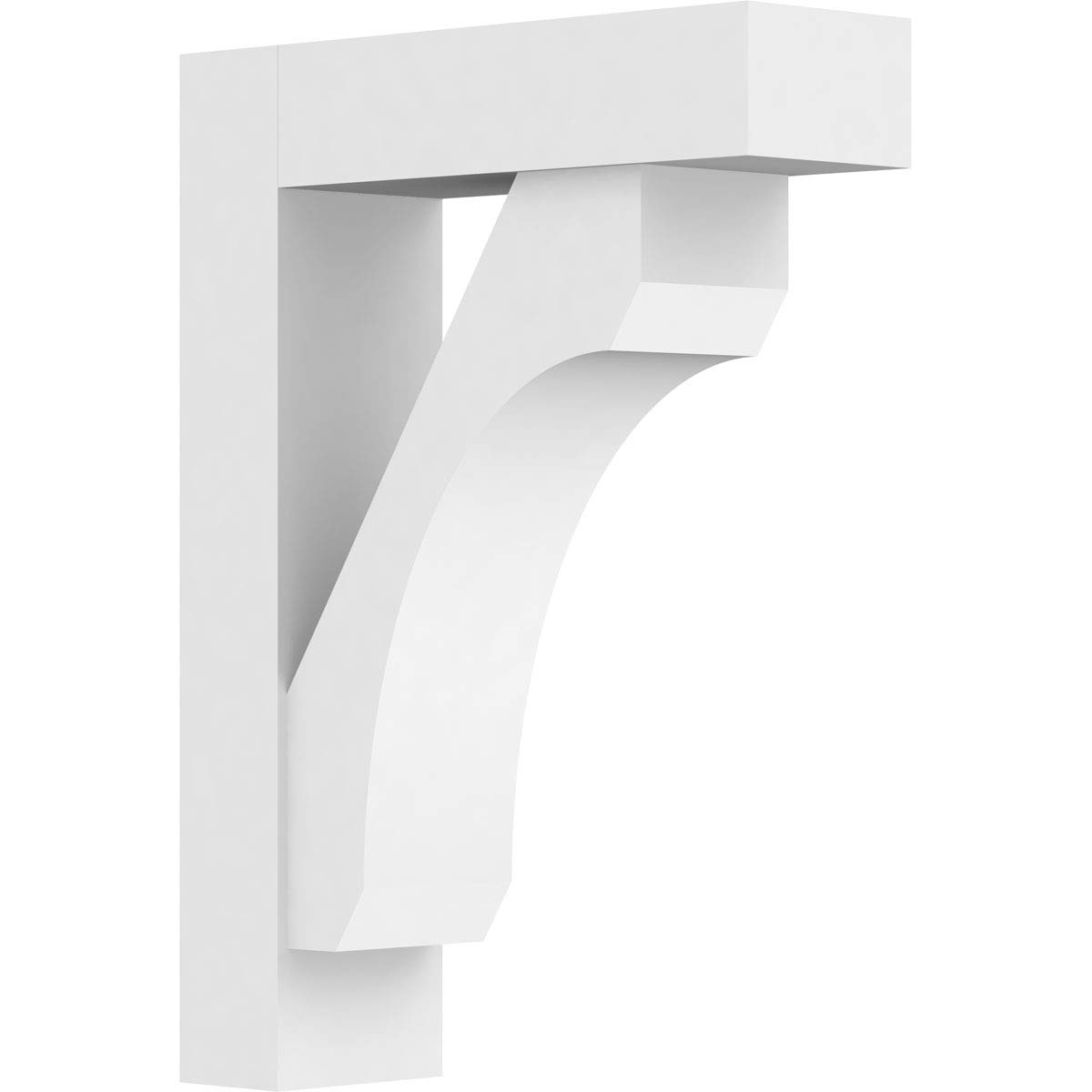 Ekena Millwork BKTP05X16X22LEC05 Standard Legacy Architectural Grade PVC Brackets with Block Ends - 5