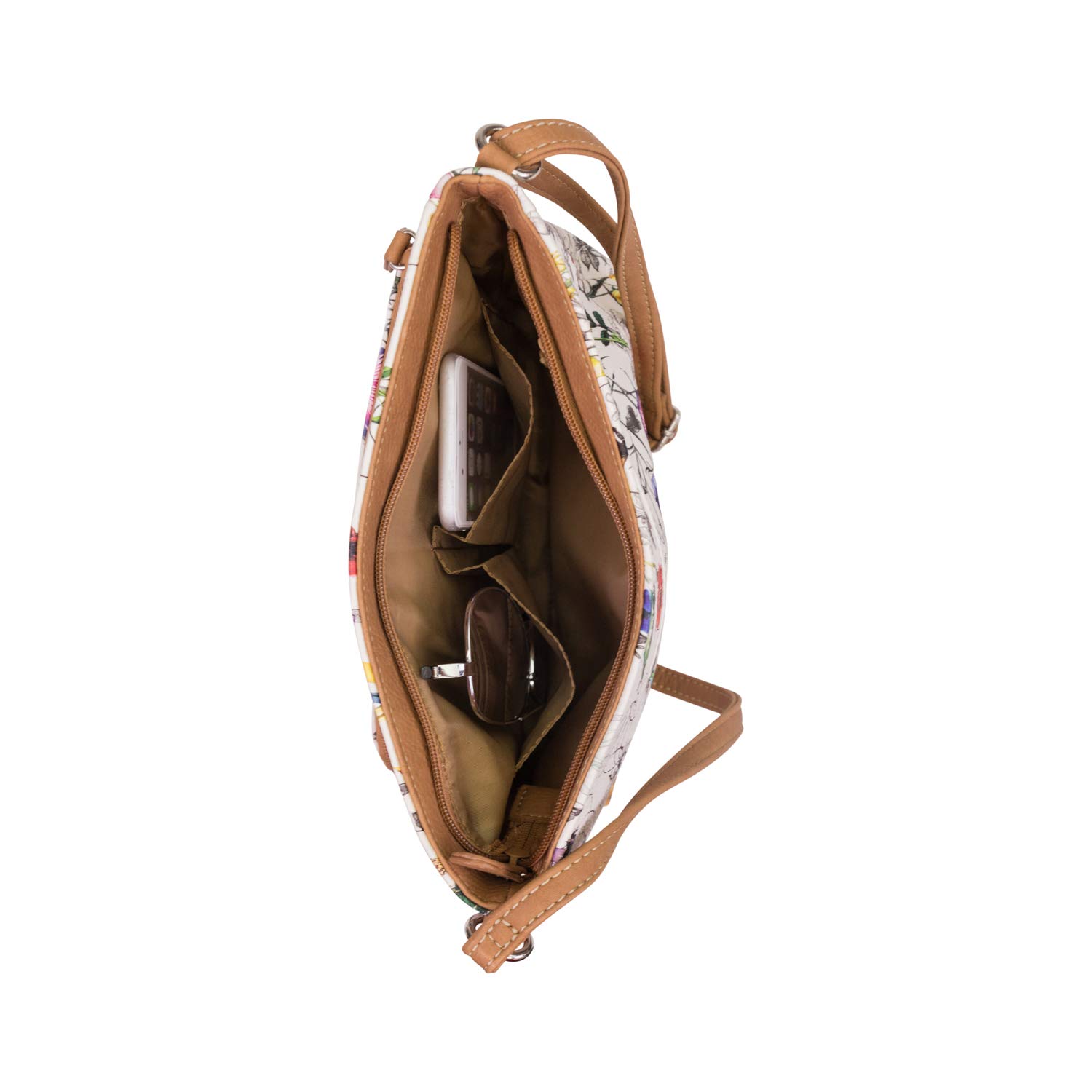 Stylish MultiSac Summerville East West Crossbody Bag for Women - Trendy Shoulder Purse with Adjustable Strap, Perfect for Travel, Shopping & Daily Use