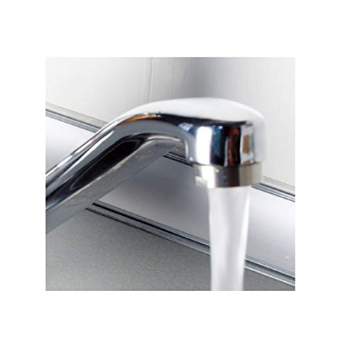 Scandvik Modern Chrome Stainless Steel Single Lever Galley Mixer - Easy to Install, Portable - Perfect for Kitchen, Bathroom & RV Use