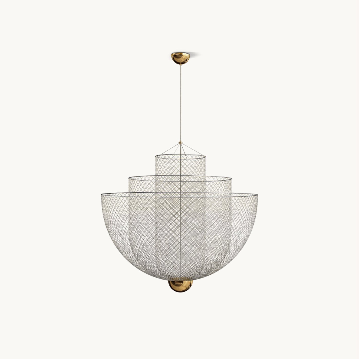 Elegant Meshmatics Crystal Chandelier - Modern Ceiling Light Fixture for Dining Room, Living Room & Bedroom | Energy Efficient LED Lighting for Home Decor