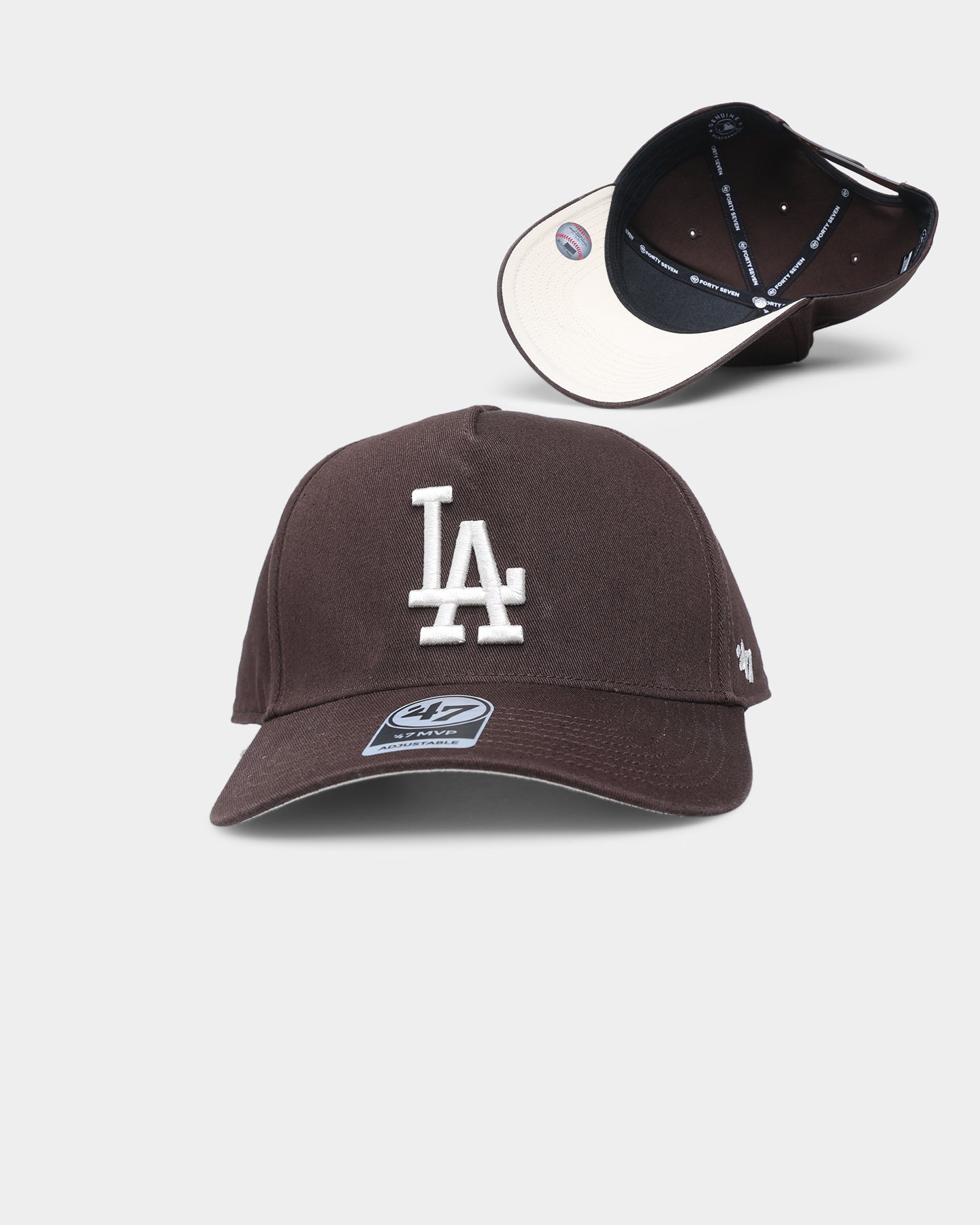 47 Brand Los Angeles Dodgers MVP Replica Snapback Hat - Brown/Natural Vintage Style Baseball Cap for Men & Women - Perfect for Game Day, Sports Events & Casual Outfits