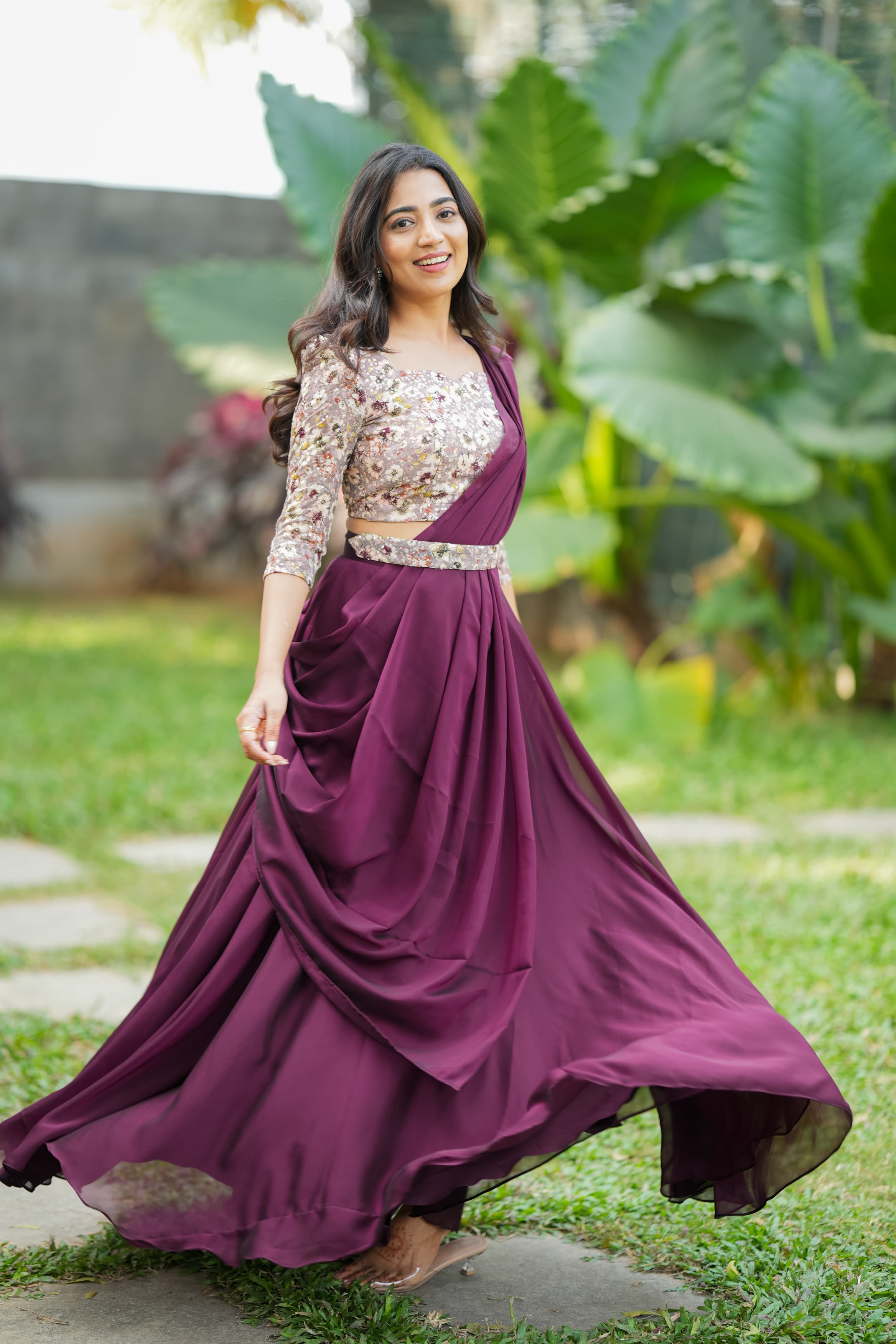 DD652 Abi Simple and Elegant Drape Wear - Stylish Women's Casual Dress for Everyday Wear, Date Night and Office Outfits