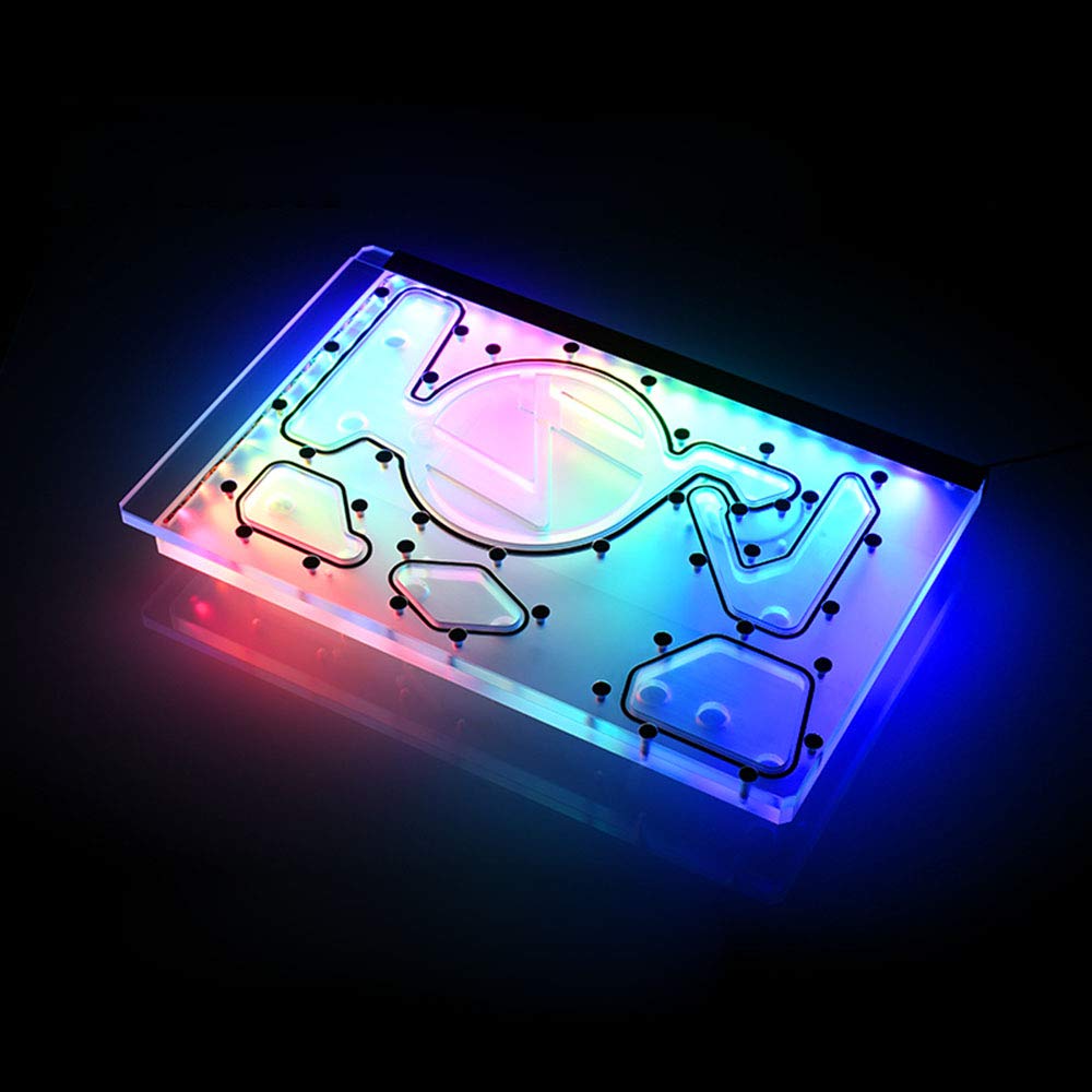 Bykski RBW Acrylic Distro Plate with DDC Pump for LIAN LI O11 & O11MINI PC Cases - Custom Water Cooling Distribution Board for Gaming Computer Builds