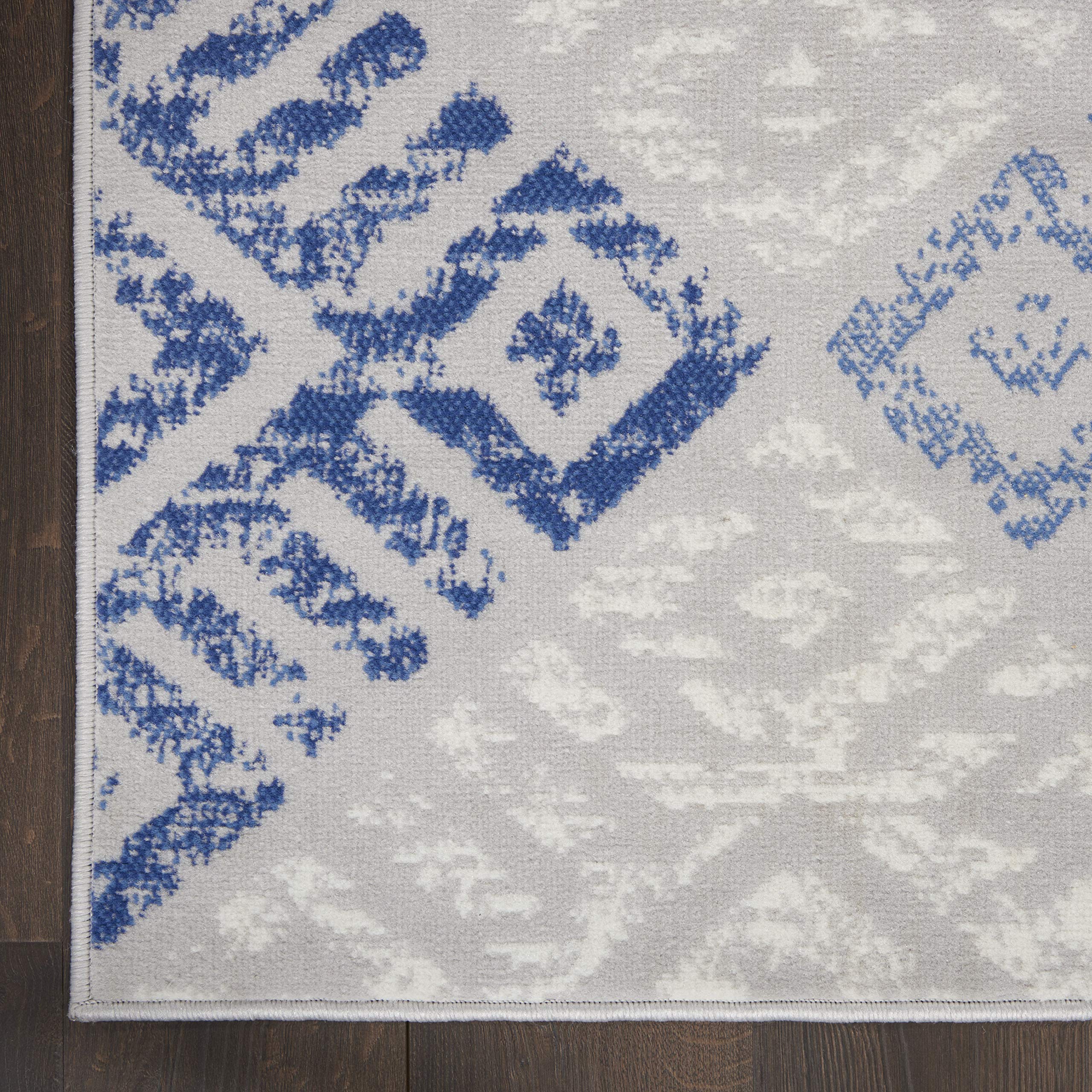 Nourison Whimsicle Tribal Grey Blue 8'4