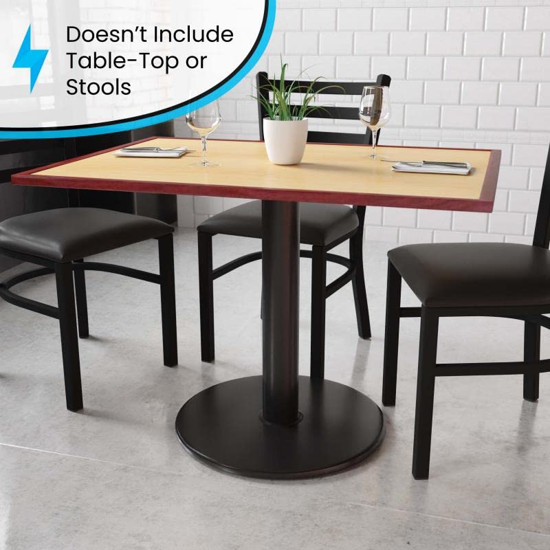 Kratos 47K-027 30-Inch Round Restaurant Table Base with 24-Inch Diameter - Heavy Duty Commercial Dining Table Pedestal for Restaurants, Cafes, and Banquet Halls
