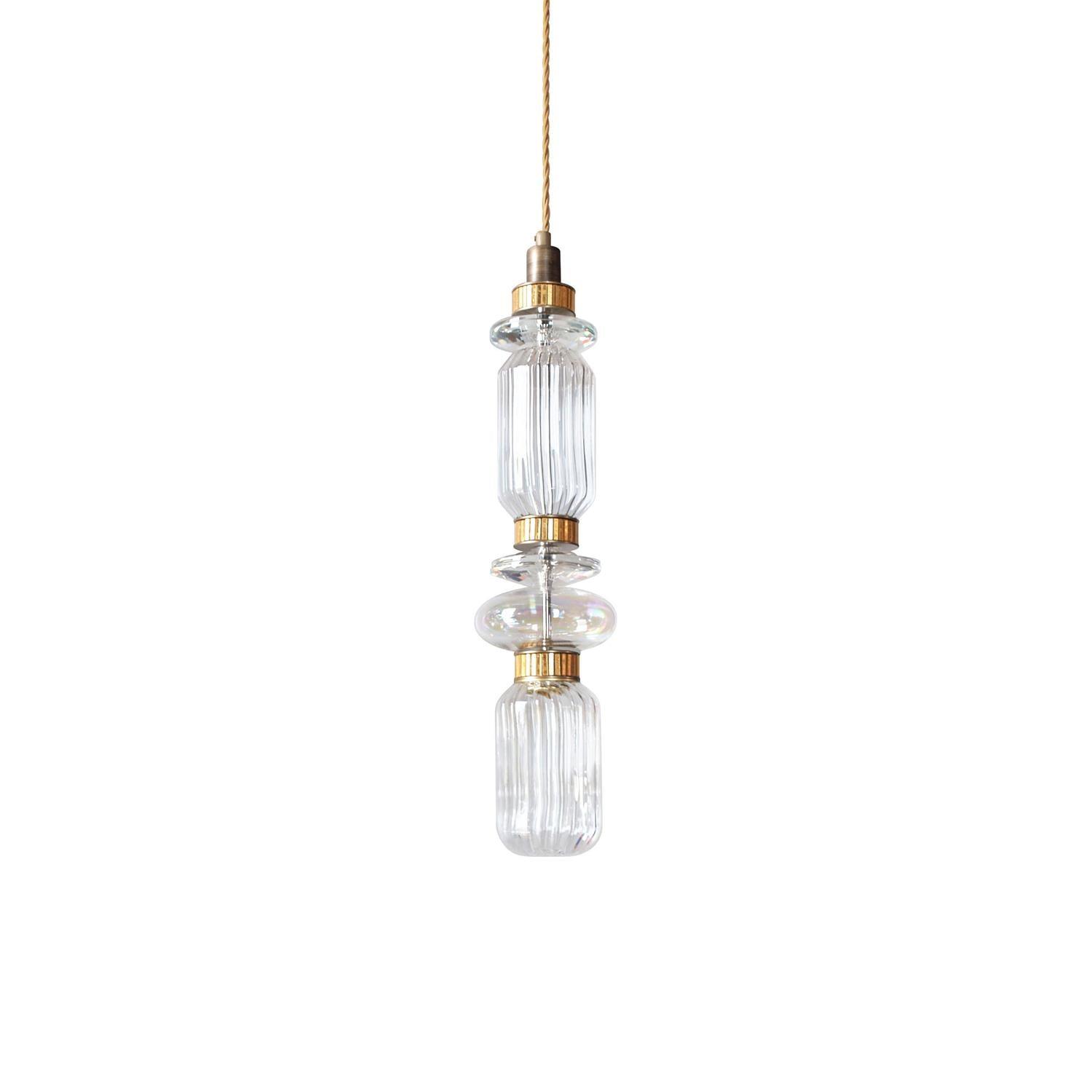 Elegant Ballet Pendant Light - Modern Crystal Glass Ceiling Lamp for Living Room, Bedroom & Dining Room - Perfect for Home Decor and Romantic Ambiance