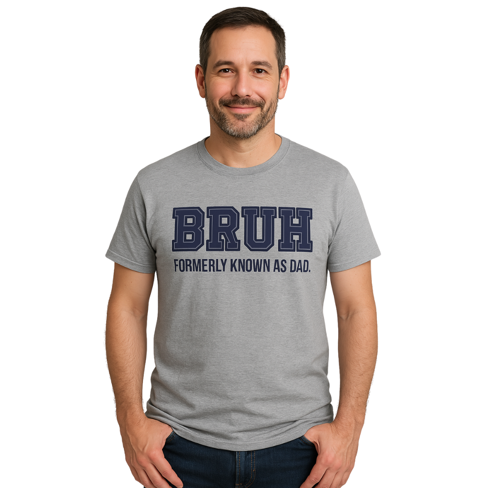 Funny Bruh Formerly Known As Dad T-Shirt - Cool Graphic Tee for Men - Perfect for Casual Wear, Gifts & Father's Day